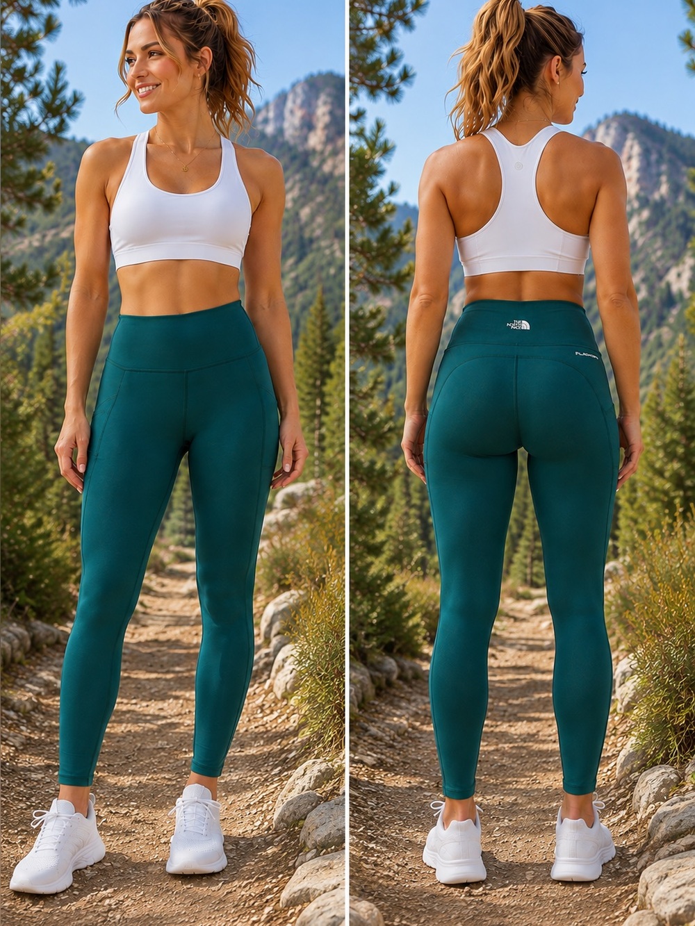 The North Face Women’s Skyway Leggings Evergreen Size Large NWT Flashdry